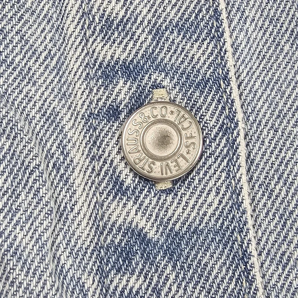 Levi's Womens Light Blue Denim Dress Button Down Pockets Sleeveless Size Small - Picture 3 of 16